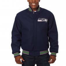 Куртка Seattle Seahawks JH Design Embroidered Wool - College Navy