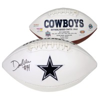 Autographed Dallas Cowboys DeMarcus Ware Fanatics Authentic White Panel Football