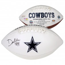 Autographed Dallas Cowboys DeMarcus Ware Fanatics Authentic White Panel Football