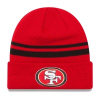 San Francisco 49ers New Era Scarlet Team Logo Cuffed Knit Hat