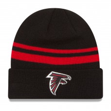 Atlanta Falcons New Era Team Logo Cuffed Knit Hat - Black