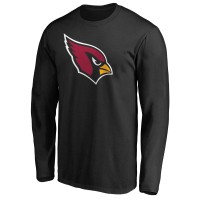 Arizona Cardinals Black Primary Logo Long-Sleeve T-Shirt
