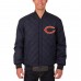 Куртка двусторонняя Chicago Bears JH Design Wool & Leather - Charcoal