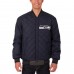 Куртка Seattle Seahawks JH Design Charcoal Wool & Leather Reversible Jacket with Embroidered Logos