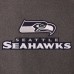 Куртка Seattle Seahawks JH Design Charcoal Wool & Leather Reversible Jacket with Embroidered Logos