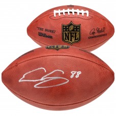 Evan Engram Denver Broncos Autographed Fanatics Authentic Wilson Duke Pro Football