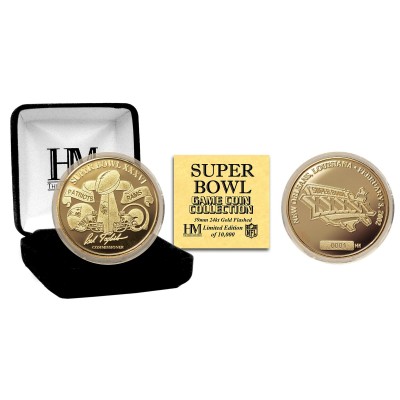 New England Patriots Highland Mint Super Bowl XXXVI Flip Coin