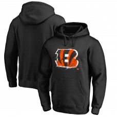 Cincinnati Bengals Black Splatter Logo Pullover Hoodie