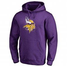 Minnesota Vikings Purple Splatter Logo Pullover Hoodie Minnesota Vikings Purple Splatter Logo Pullover Hoodie