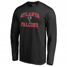Футболка с длинным рукавом Atlanta Falcons Black Vintage Collection Victory Arch