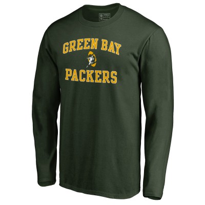 Футболка с длинным рукавом Green Bay Packers Vintage Collection Victory Arch - Green