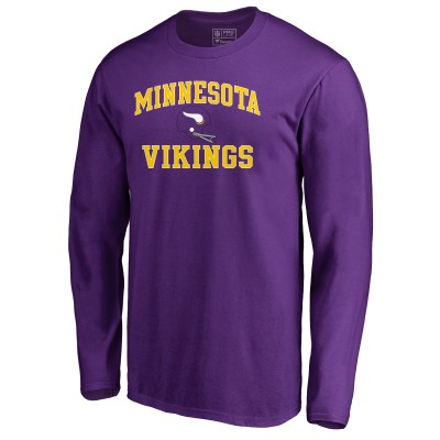 Футболка с длинным рукавом Minnesota Vikings Vintage Collection Victory Arch - Purple