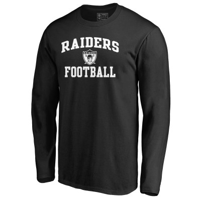Футболка с длинным рукавом Las Vegas Raiders Vintage Collection Victory Arch - Black