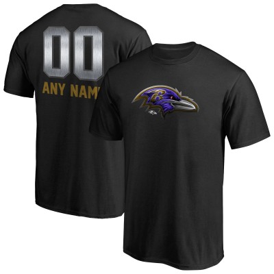 Футболка Baltimore Ravens NFL Pro Line by Personalized Midnight Mascot - Black