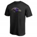 Футболка Baltimore Ravens NFL Pro Line by Personalized Midnight Mascot - Black