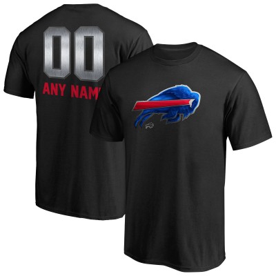 Именная футболка Buffalo Bills NFL Midnight Mascot - Black