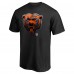 Футболка Chicago Bears NFL Pro Line by Personalized Midnight Mascot - Black