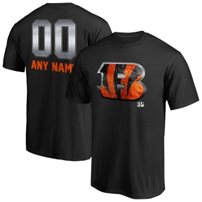Cincinnati Bengals NFL Pro Line by Personalized Midnight Mascot T-Shirt - Black - оригинальная атрибутика Цинциннати Бенгалс