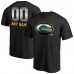 Футболка Green Bay Packers NFL Pro Line by Personalized Midnight Mascot - Black