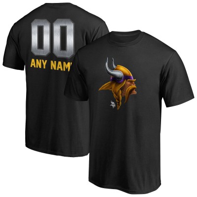 Футболка Minnesota Vikings NFL Pro Line by Personalized Midnight Mascot - Black