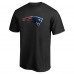 New England Patriots Black Personalized Midnight Mascot T-Shirt