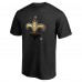 Именная футболка New Orleans Saints Black Midnight Mascot