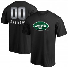 Именная футболка New York Jets NFL Midnight Mascot - Black