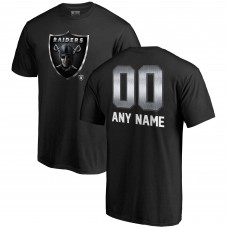 Футболка Las Vegas Raiders NFL Pro Line by Personalized Midnight Mascot - Black