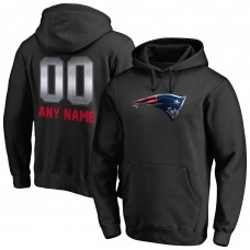 New England Patriots Black Personalized Midnight Mascot Pullover Hoodie New England Patriots Black Personalized Midnight Mascot Pullover Hoodie