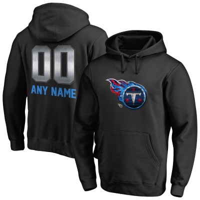 Именная толстовка с капюшоном Tennessee Titans NFL Midnight Mascot - Black