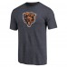 Футболка Chicago Bears Navy Throwback Logo Tri-Blend