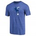 Indianapolis Colts Royal Throwback Logo Tri-Blend T-Shirt