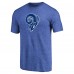 Los Angeles Rams Royal Throwback Logo Tri-Blend T-Shirt