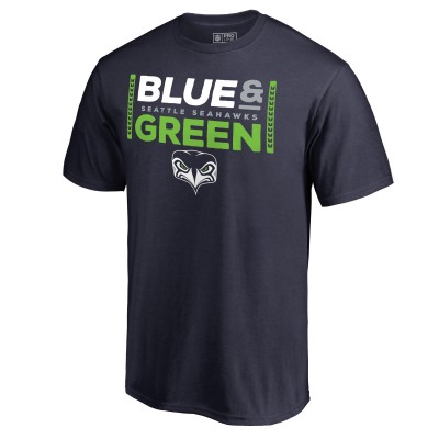 Футболка Seattle Seahawks Alternate Team Logo Gear Blue & Green - College Navy