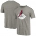 Arizona Cardinals Ash Throwback Logo Tri-Blend T-Shirt