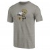 Футболка New Orleans Saints Throwback Logo Tri-Blend - Ash