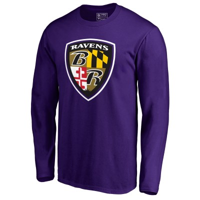 Футболка с длинным рукавом Baltimore Ravens Hometown Collection - Purple