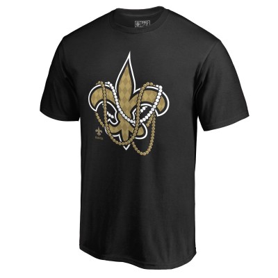 Футболка New Orleans Saints Beads Hometown Collection - Black