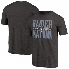 Las Vegas Raiders Heathered Black Hometown Collection Tri-Blend T-Shirt