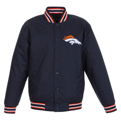 Куртка Denver Broncos JH Design Poly Twill Varsity - Navy