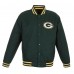Куртка Green Bay Packers JH Design Poly Twill Varsity - Green Куртка Green Bay Packers JH Design Poly Twill Varsity - Green