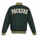 Куртка Green Bay Packers JH Design Poly Twill Varsity - Green