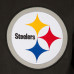 Куртка Pittsburgh Steelers JH Design Black Poly Twill Varsity