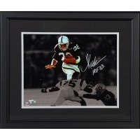 Autographed Las Vegas Raiders Marcus Allen Framed 11 x 14 Spotlight Photograph with HOF 03 Inscription