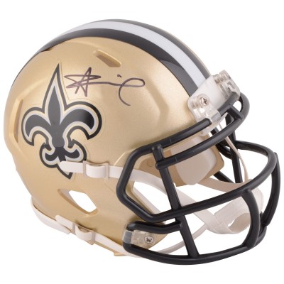 Autographed New Orleans Saints Alvin Kamara Fanatics Authentic Riddell Speed Mini Helmet
