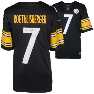 Autographed Pittsburgh Steelers Ben Roethlisberger Fanatics Authentic Nike Black Limited Jersey