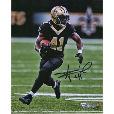 Autographed New Orleans Saints Alvin Kamara Fanatics Authentic 8 x 10 Black Vertical Photograph