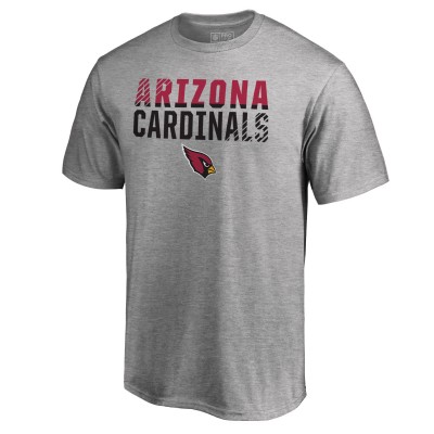 Arizona Cardinals Ash Iconic Collection Fade Out T-Shirt