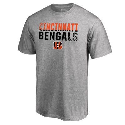 Cincinnati Bengals Ash Iconic Collection Fade Out T-Shirt