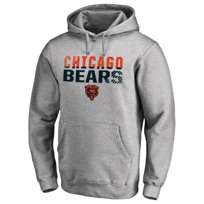 Толстовка Chicago Bears Ash Iconic Collection Fade Out